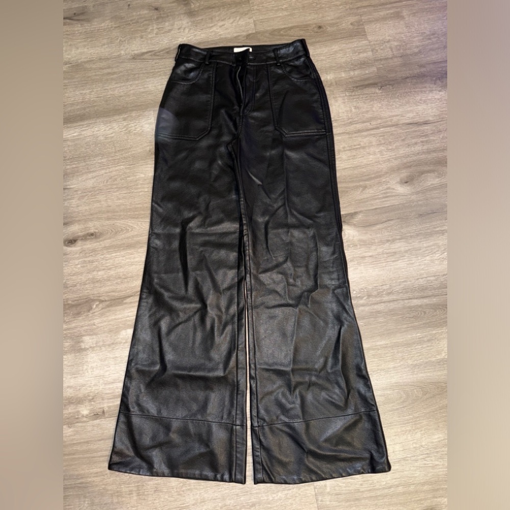 ❤️‍🔥Firm Price❤️‍🔥The Rylan faux leather relaxed high rise pants by Pilcro - Picture 7 of 11
